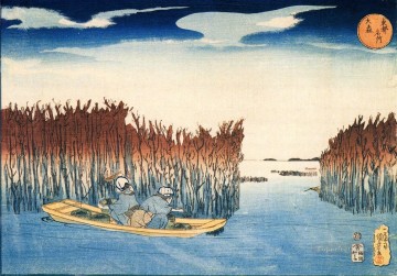  Kuniyoshi Art Painting - seaweed gatherers at omari Utagawa Kuniyoshi Ukiyo e